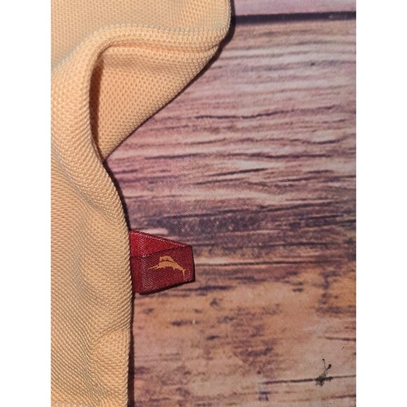 Tommy Bahama Mens Supima Cotton Orange Polo Large - Picture 7 of 9